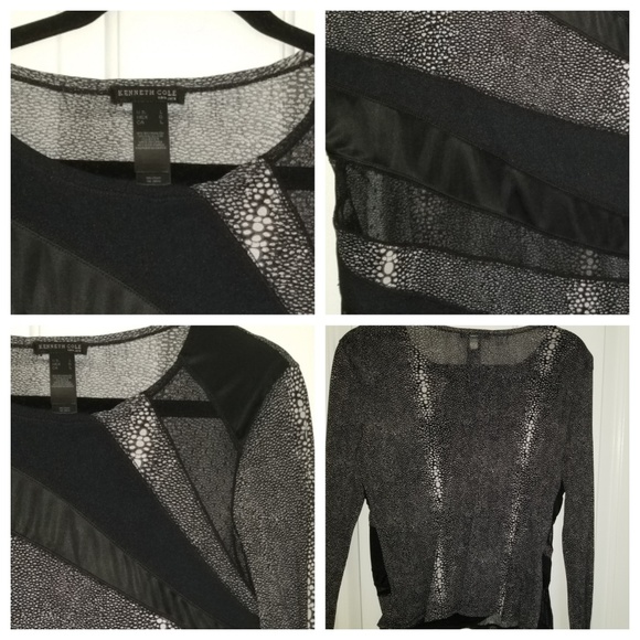 Kenneth Cole sheer top - Picture 1 of 3